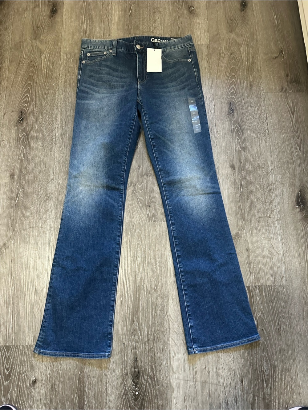 Classic Straight-Leg Blue Denim Jeans